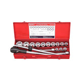 Genius GS-617M 3/4" Drive (21-50mm) Socket Wrench Set 17pcs | UT by KHM Megatools Corp.